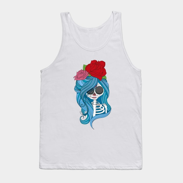 Muerte princess Tank Top by fairytaleink